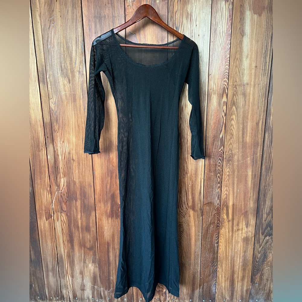 Sheer black dress
